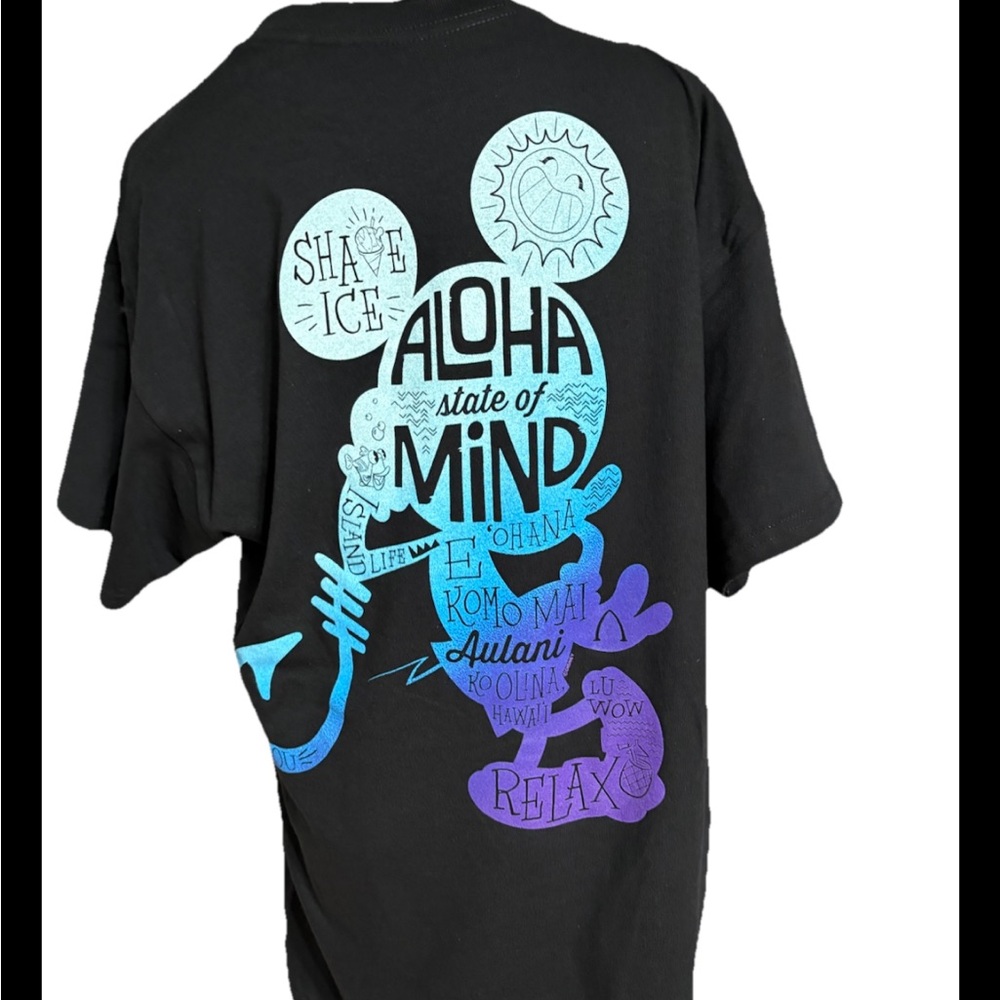 Aulani Disney Resort & Spa Aloha Hawaii State of Mind Medium Mickey Graphic T-S